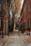 Fototapeta Uliczki - American Street in Society Hill, Philadelphia, Pennsylvania.