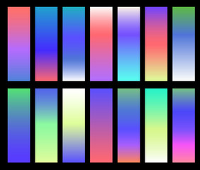Wall Mural - colorful gradients vector. screen gradient covers with abstract background. trendy cover for banner