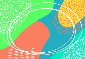 Wall Mural - Vector abstract colorful pop art pattern background. Geometric design