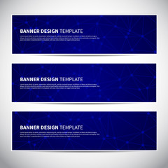 Wall Mural - banners or headers with holographic blue gradient colorful background