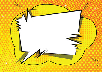 Vector illustrated retro comic background, pop art vintage style.