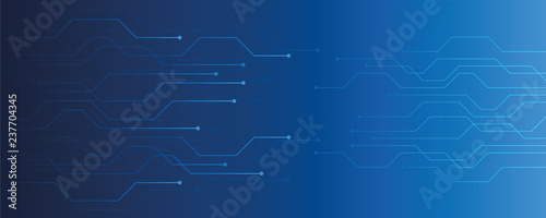 Cuadros en Lienzo blue technical digital background circuit board vector illustration EPS10