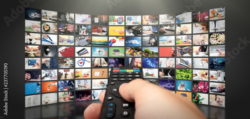 Fotomural Television streaming video. Media TV on demand