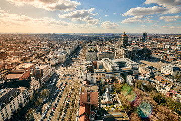 Wall Mural - Brussels in the sky