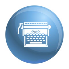 Poster - Office typewriter icon. Simple illustration of office typewriter vector icon for web design isolated on white background