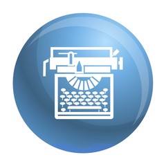 Poster - Typewriter classic icon. Simple illustration of typewriter classic vector icon for web design isolated on white background