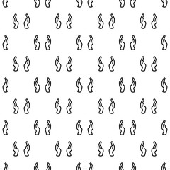 Poster - Hands keep pattern seamless vector repeat for any web design