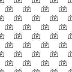 Poster - Car battery pattern seamless vector repeat for any web design