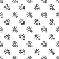 Poster - Turn off timer button pattern seamless vector repeat for any web design
