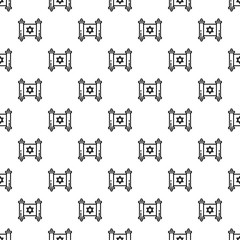 Poster - Jewish papyrus pattern seamless vector repeat for any web design