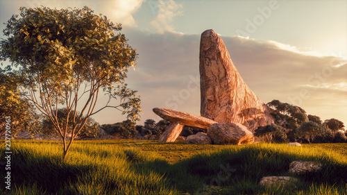 Fototapeta  Felsen in der Savanne