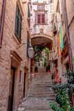Fototapeta Fototapeta uliczki - Dubrovnik cobble streets, stairs into the city, Croatia