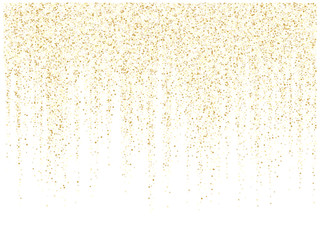 Wall Mural - garland lights gold glitter hanging vertical lines vector holiday background.