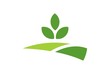 green garden plantation logo icon
