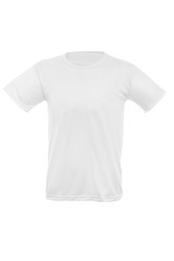 Wall Mural - Mockup of a template of a man's t-shirt on a white background