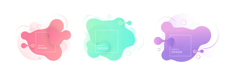 Poster - Gradient geometric banners