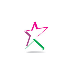 Wall Mural - abstrct star logo