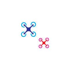 Wall Mural - drone icon logo