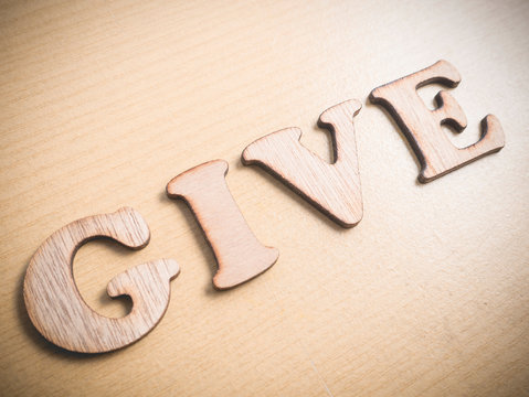Give Motivational Words Quotes Concept