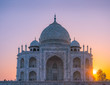 Colorful Sunrise in Taj Mahal India 