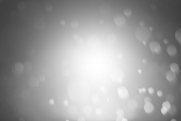 Abstract black and whit or gray bokeh background.