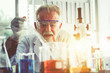 © theevening - senior scientists are experimenting in lab room