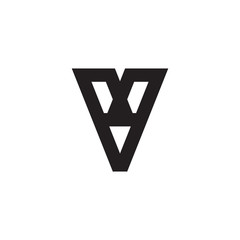 V logo letter design