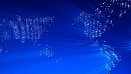 Poster - Global technology world map, flat Earth, globe worldmap icon, 3d rendering backgroung
