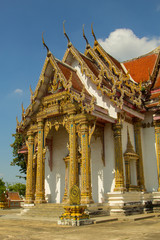 Sticker - Thai Temple, The famous temple Wat Chulamanee from Phitsanulok, Thailand