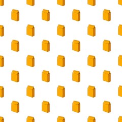 Poster - Cardboard packaging pattern. Cartoon illustration of cardboard packaging vector pattern for web