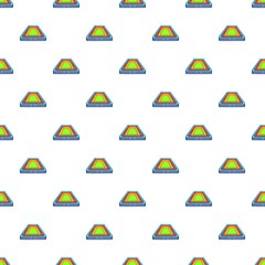 Poster - small stadium pattern. cartoon illustration of small stadium vector pattern for web