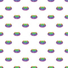 Poster - round sports stadium pattern. cartoon illustration of round sports stadium vector pattern for web
