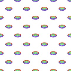 Poster - round stadium pattern. cartoon illustration of round stadium vector pattern for web