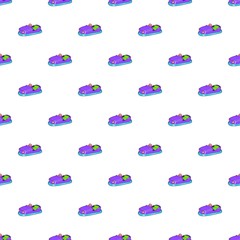 Poster - Children bumper machine pattern. Cartoon illustration of children bumper machine vector pattern for web