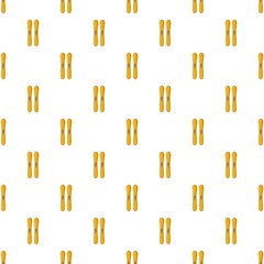 Poster - Ski pattern. Cartoon illustration of ski vector pattern for web