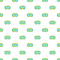 Poster - Goggles for diving pattern. Cartoon illustration of goggles for diving vector pattern for web