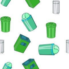 Poster - Garbage pattern. Cartoon illustration of garbage vector pattern for web