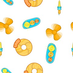 Poster - Repair machine pattern. Cartoon illustration of repair machine vector pattern for web