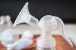 © kalachevstudio - manual breast pump and parts. closeup