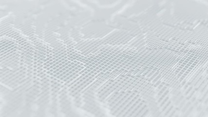 Poster - Abstract 3d rendering of seamless looped animation. Modern background design, 4k video