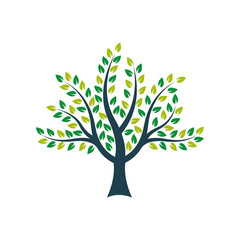 Wall Mural - tree logo icon design template vector