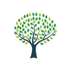 Wall Mural - tree logo icon design template vector