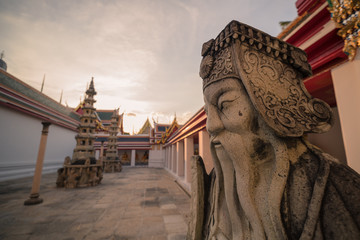 Wat Phra Kaeo, Temple of the Emerald Buddha and the home of the Thai King. Wat Phra Kaeo is one of Bangkok's most famous tourist sites and it was built in 1782 at Bangkok, Thailand.