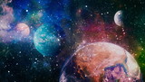 Fototapeta Fototapety kosmos - High quality space background. explosion supernova. Bright Star Nebula. Distant galaxy. Abstract image. Elements of this image furnished by NASA.