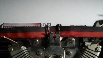 Poster - Typewriter vintage writing text 