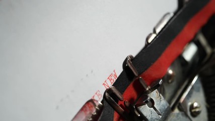 Poster - Typewriter vintage writing text 