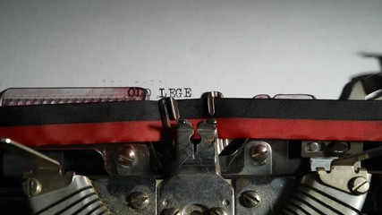 Poster - Typewriter vintage writing text 