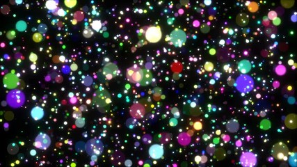Poster - Magical bokeh.Abstract background with moving and flicker particles.