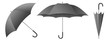 grey umbrella vector illustration
