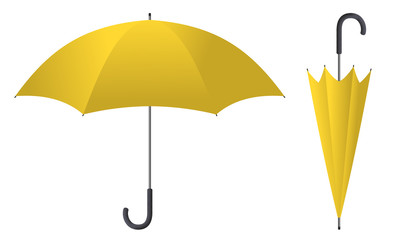 Wall Mural - umbrella yellow 2